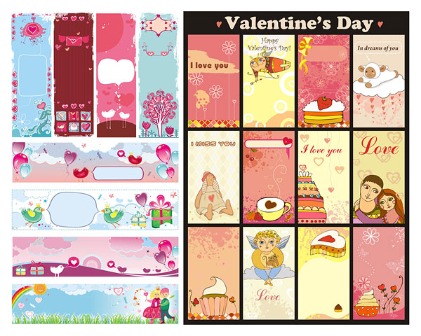 Cute Valentine's Day Background Vector

