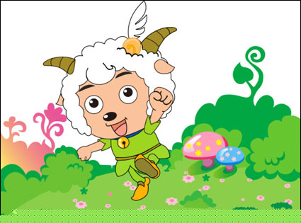 The love role from chinese  animation vector