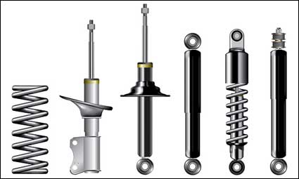 Metal parts and components vector material