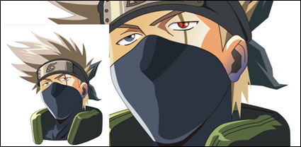 Vector flag wood Kakashi picture