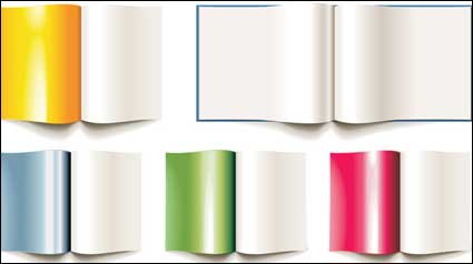 Vector material blank book album