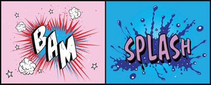 Comic style element vector material