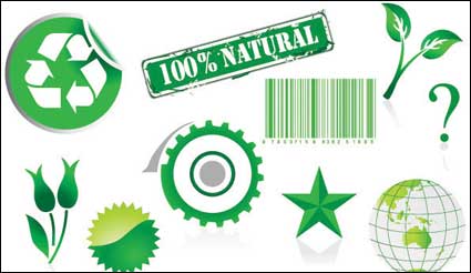 Environmental theme element vector material