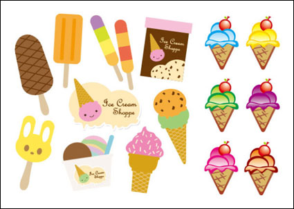 Vector cute ice cream