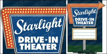 Neon signs vector material