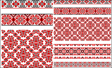 Beautiful costumes pattern 02 - Vector