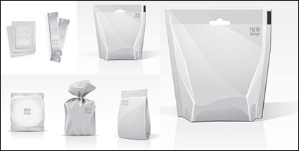 Blank bag template vector material