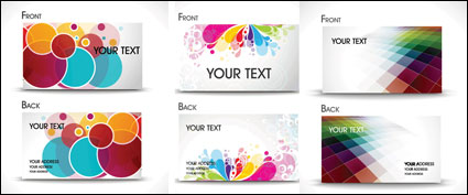 Brilliant business card template - vector material