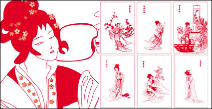 A Dream of Red Mansions vector material