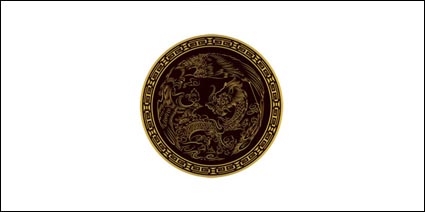 Dragon Vector classical circular material