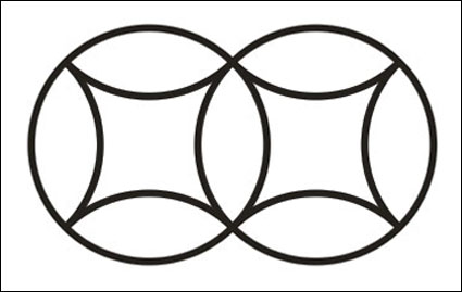 Vector of Ancient Chinese Bronze Coin